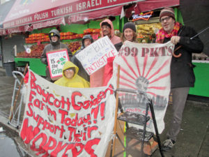 Golden Farm workers protest.WW photo: Anne Pruden