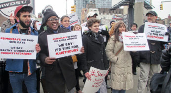 Walmart CEO protested in New York