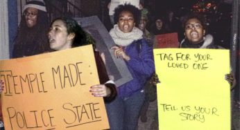 Temple students rally against police brutality