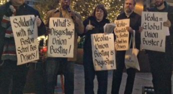More solidarity with Boston union against Veolia