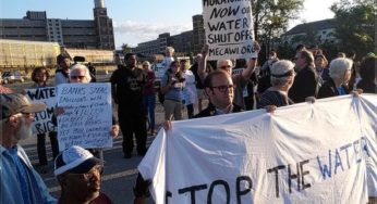 Detroit protesters arrested for blocking water-shutoff trucks
