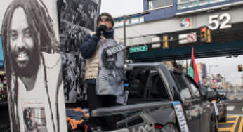 Community car caravan delivers message: Free Mumia Now!