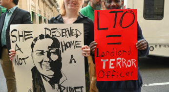 Justice for Angel Davis – no to armed evictors!