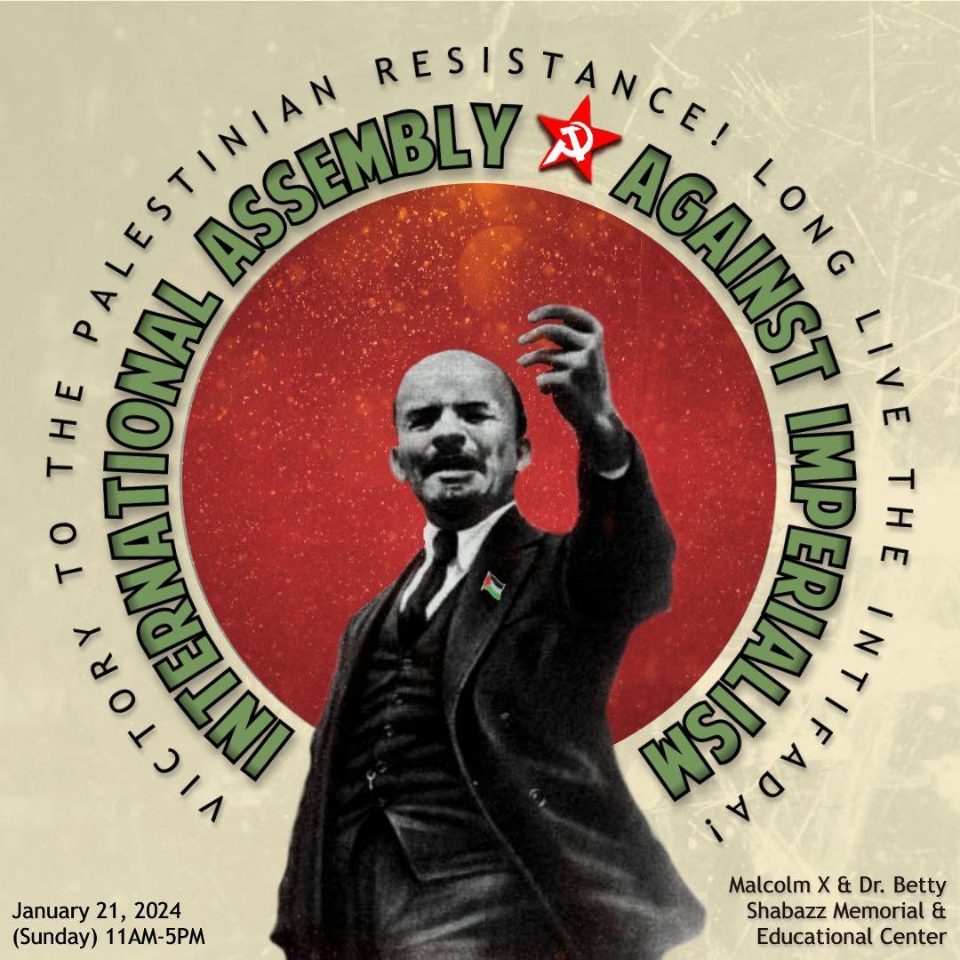 Int'l Assembly against Imperialism image with Lenin