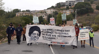 Black August commemorated at the gates of San Quentin Prison