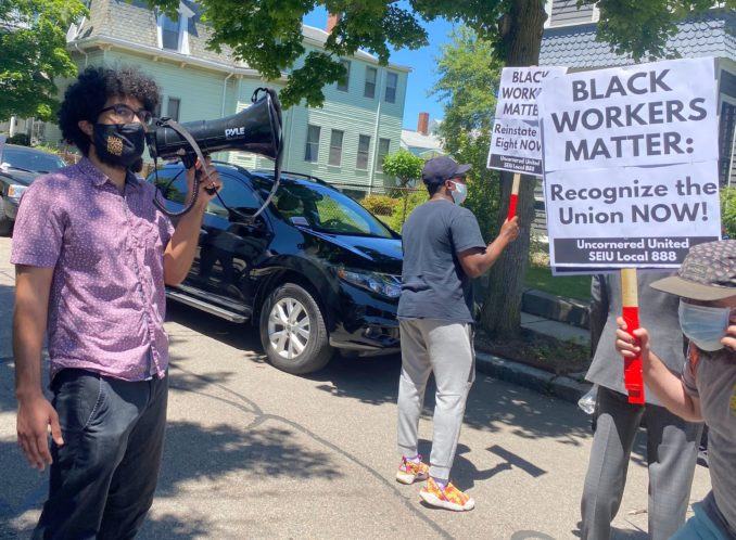 Black workers resist union-busting Boston gentrifier 