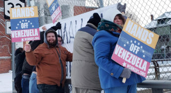 Buffalo activists brave storm to defend Venezuela gov’t