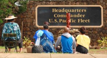 Hawaiians, U.S. military dependents protest Navy fuel pollution
