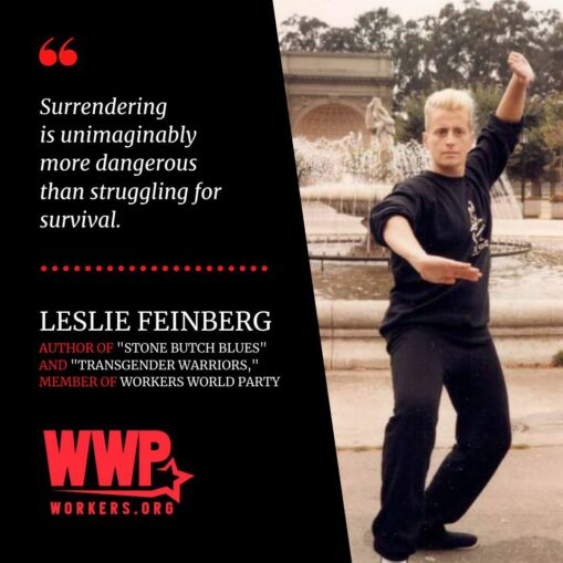 NY Times can’t claim Leslie Feinberg as their literary courtier