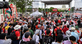 In D.C. and countrywide, protests demand Netanyahu’s arrest