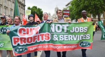 Angered by inflation, British workers strike