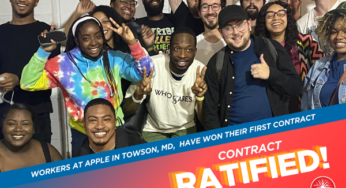 Maryland Apple Store workers win first contract