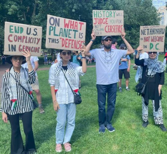 Boston protest: ‘Netanyahu is not welcome anywhere!’