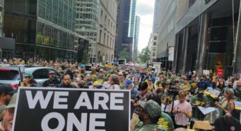 Mineros de Alabama en huelga llevan la lucha a Wall Street