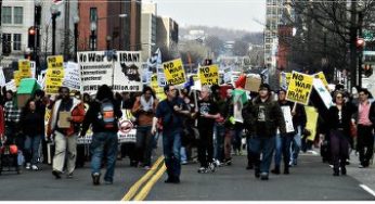 Protests decry 12 years of U.S. wars abroad