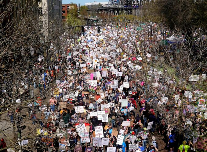 Millions across the U.S. say ‘Hands off!’