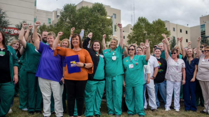 Hospital workers strike in Huntington, W.Va.