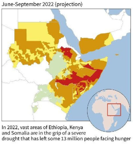 Famine in East Africa – hundreds of thousands threatened