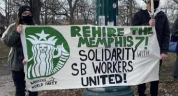 Protest at Starbucks CEO’s luxury penthouse