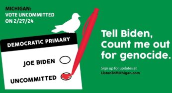 Michigan ‘uncommitted’ vote sends message to ‘Genocide Joe’