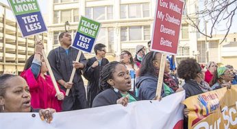 Milwaukee teachers, students, parents march against cuts