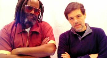 Talking to co-author, with Mumia Abu-Jamal of ‘Murder, Incorporated’
