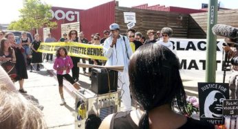 Protesters demand videotapes of police killing