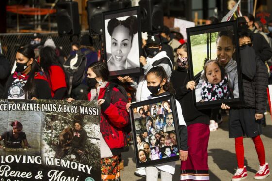 March for missing and murdered Indigenous people and their families ...