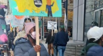 Museum security workers strike against billionaire bosses
