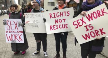 Chicago sex workers protest at sheriff’s office