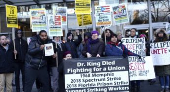 Rally supports Spectrum workers