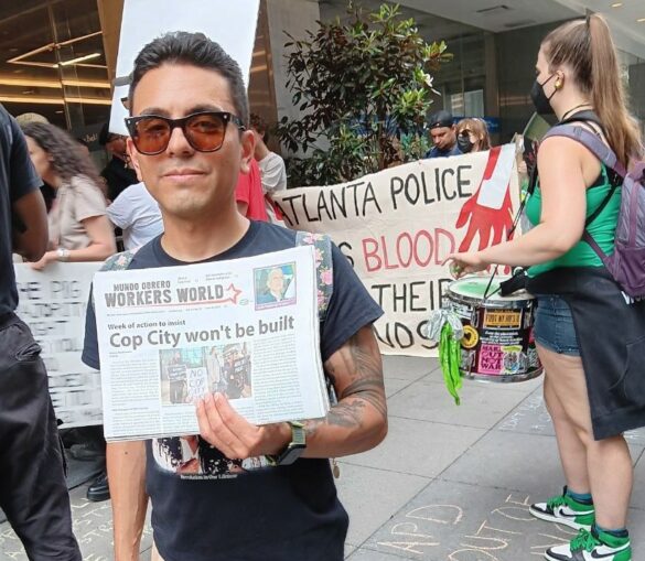 ‘Stop Cop City’ solidarity protest in New York City