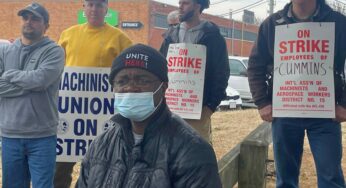 Boston community-labor rally for striking Machinists
