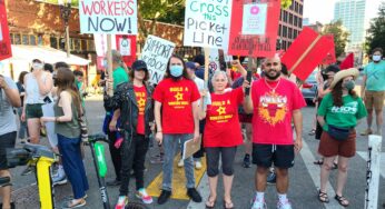 Portland protesters say, ‘Donut cross our picket line’