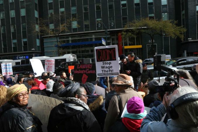 New York workers demand wage theft protection